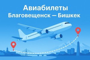 Авиабилеты Благовещенск — Бишкек: особенности маршрута, авиакомпании и полезные советы